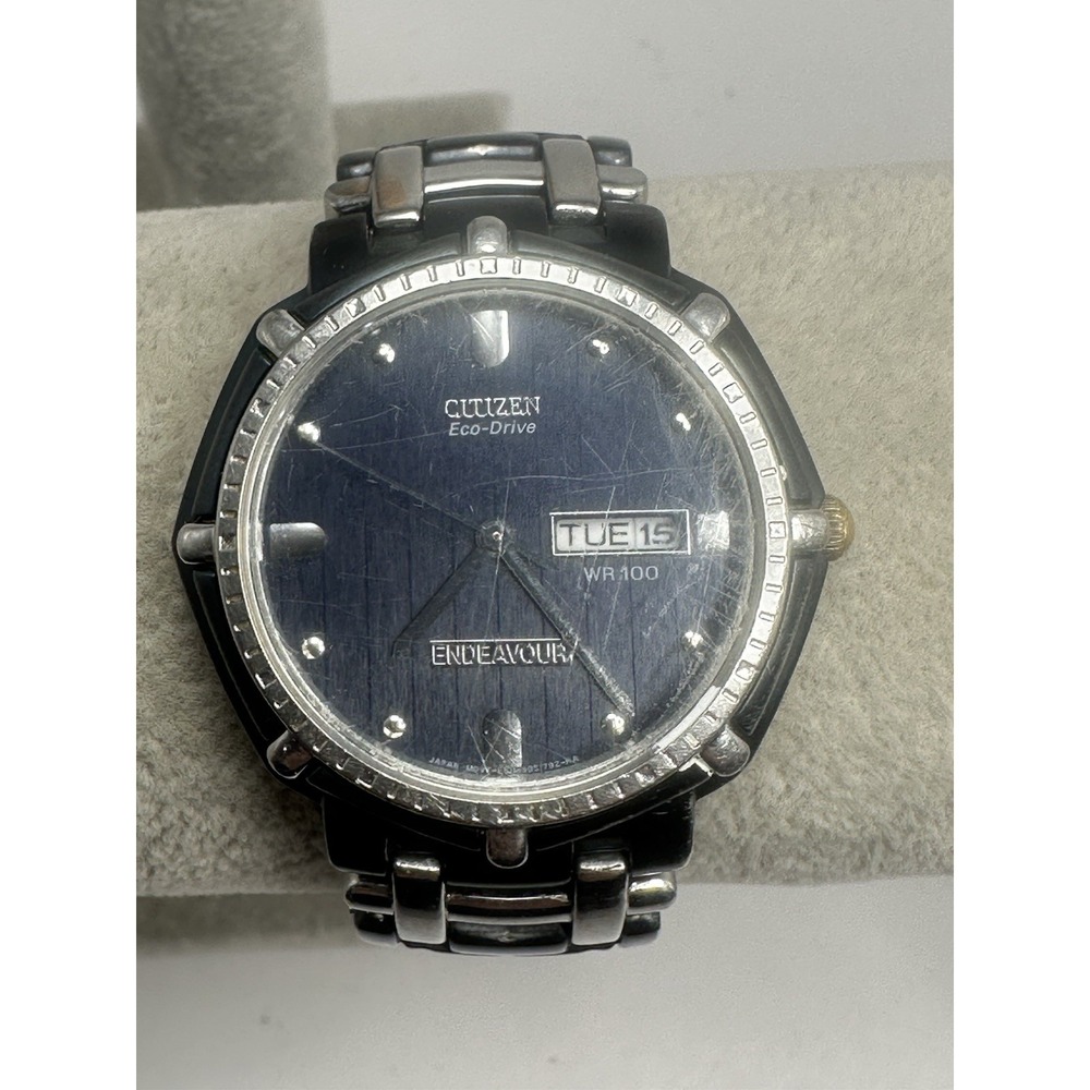 Scratched Citizen E101-S030510 Endeavour Eco-Drive J-Class Works 36MM 7.5" Mens‎